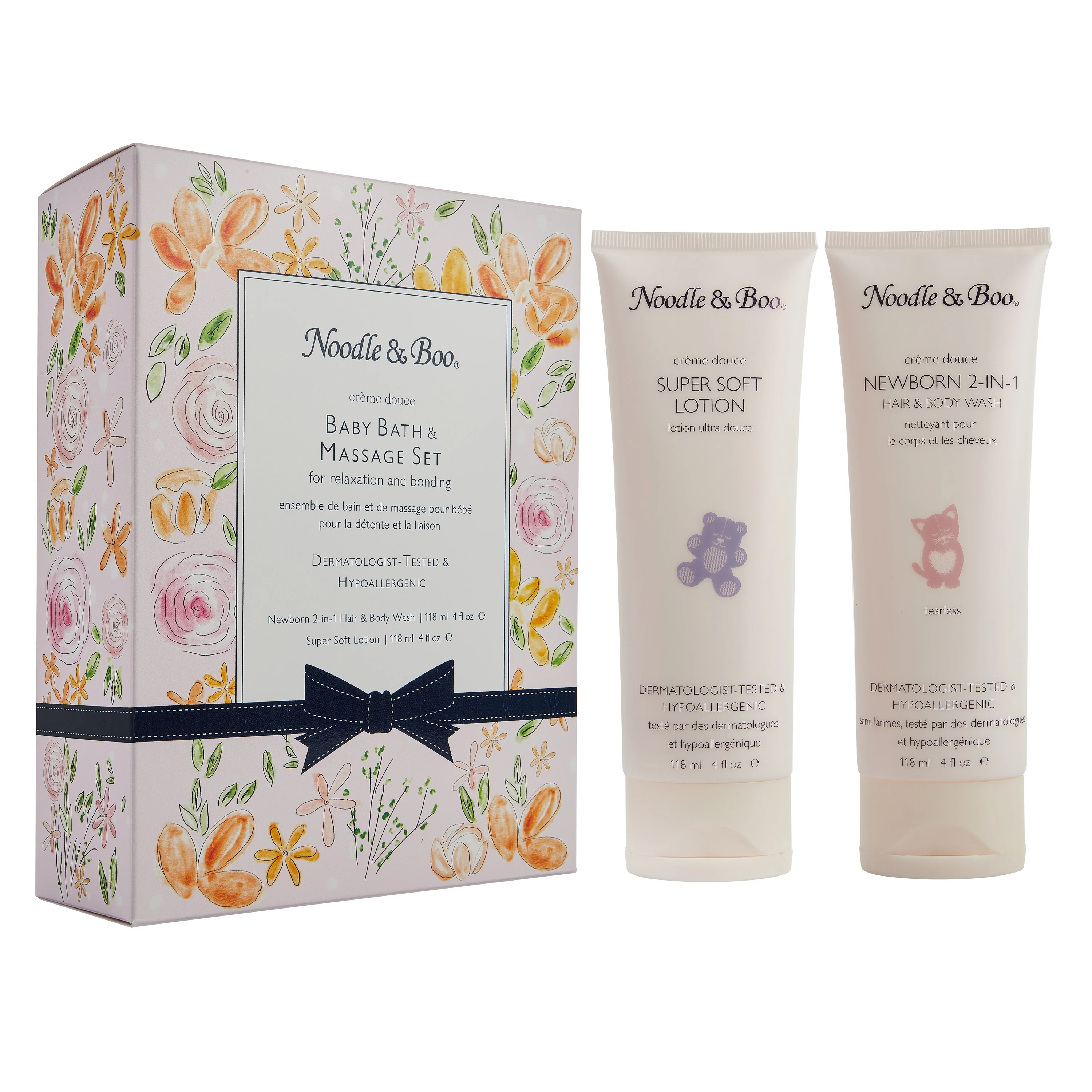 Baby Bath & Massage Gift Set - Flowers - Image 4